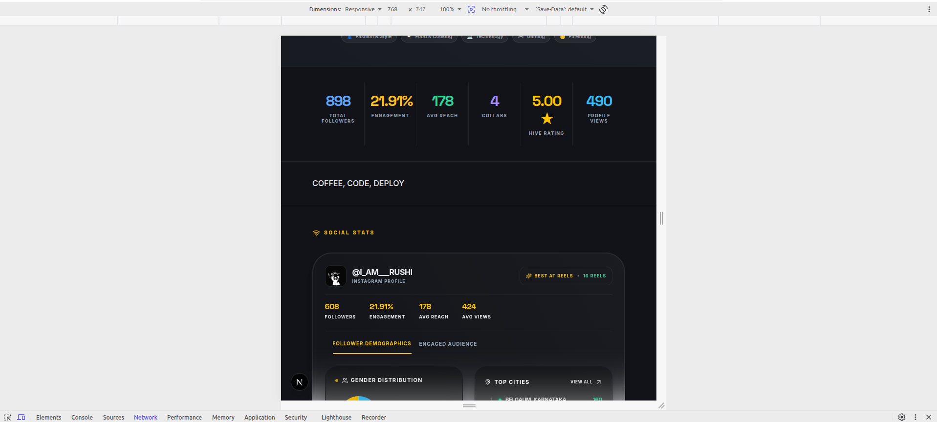 Engagement Stats